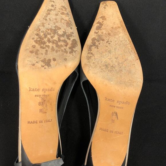 Kate Spade Two Tone Square Toe Oxford Style Heels - Picture 5 of 13